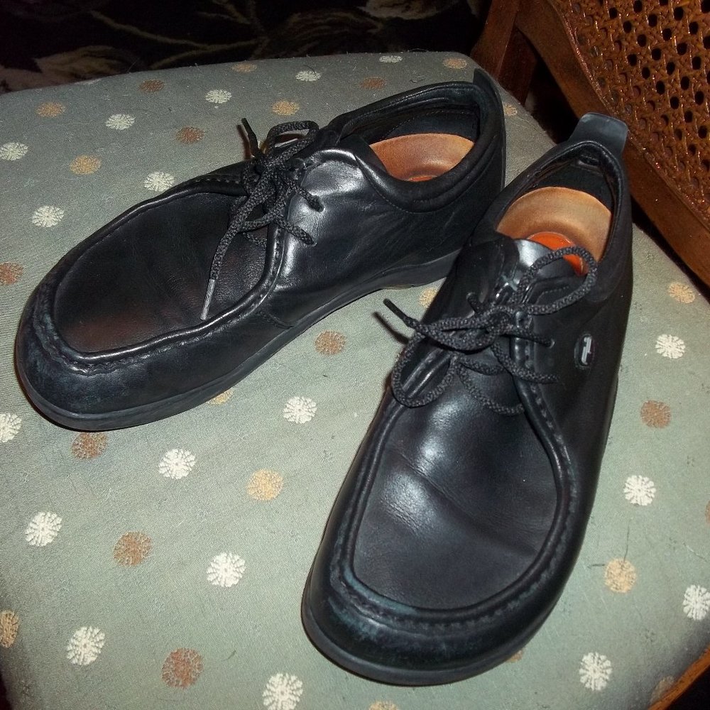 FOOTPRINTS BIRKENSTOCK BLACK LEATHER PASADINA SHOE 41 10.5W